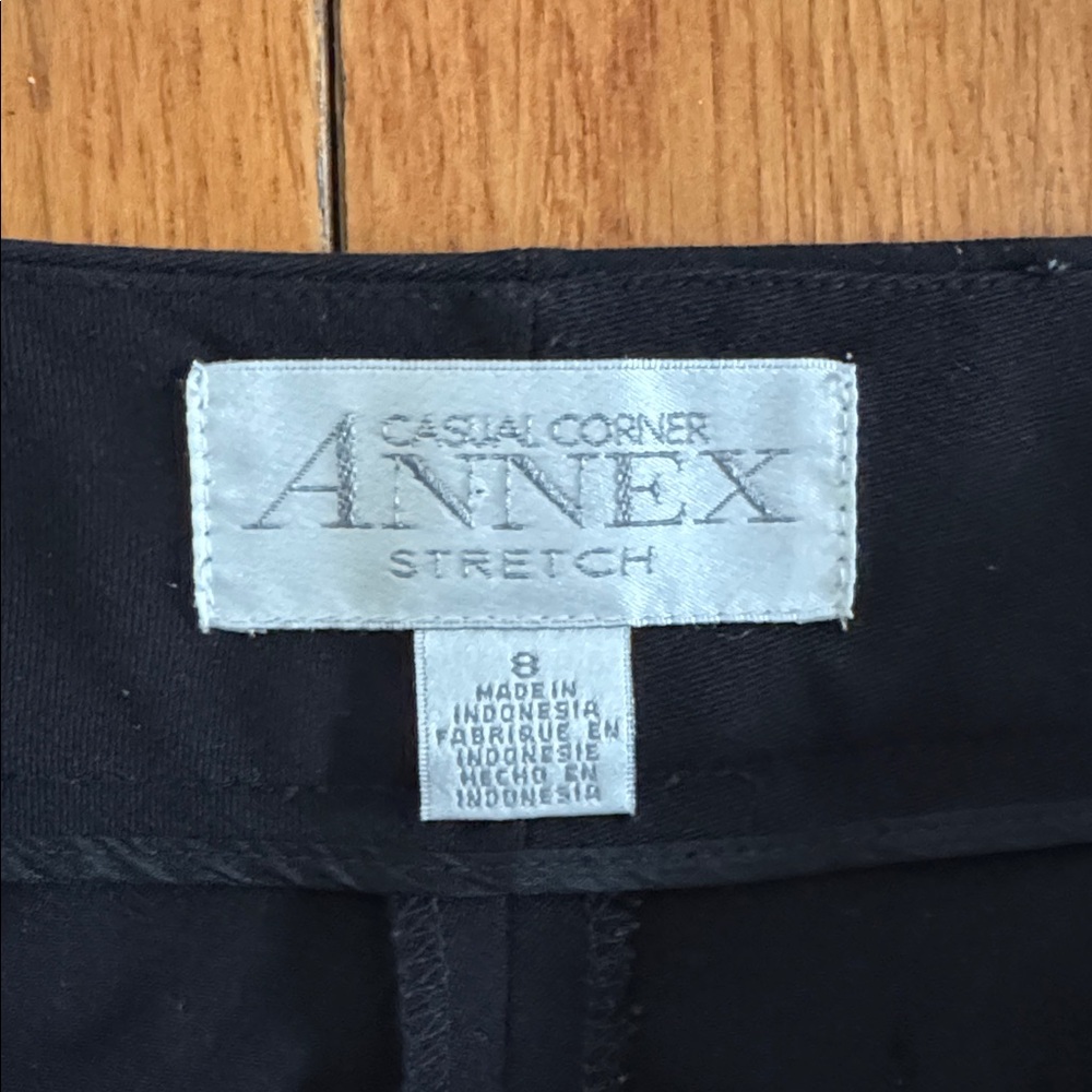 Casual Corner Annex womens black dress pants size 8. - Picture 3 of 5